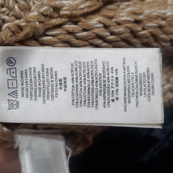 Michael Michael Kors tan knit oversized sweater XXS - Picture 7 of 8